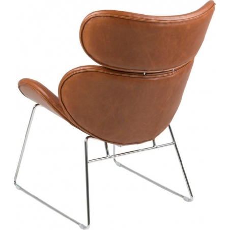 Cazar brown eco-leather armchair Actona