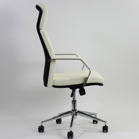 Designerski Fotel biurowy Costa biały Halmar do komputera.