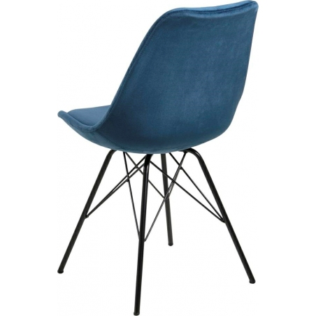 Stylowe i designerskie Krzesło welurowe Eris VIC Granatowe Actona do salonu i jadalni.