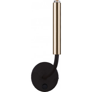 Stalagmite brass&amp;black tube wall lamp Nowodvorski