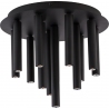 Stalagmite tubes 34 black round ceiling lamp Nowodvorski