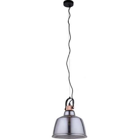 Industrialna Lampa wisząca szklana Amalfi 30 Szkło metalizowane do jadalni, salonu i kuchni.