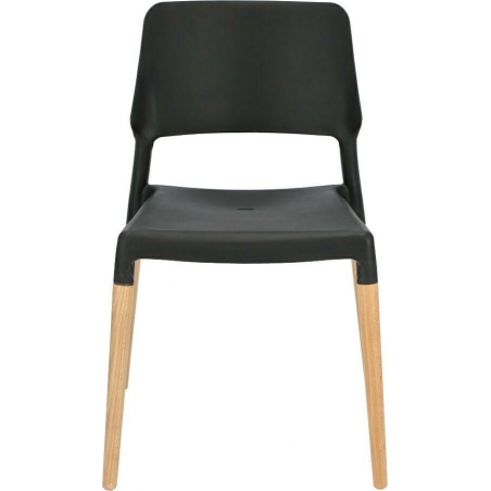 Cole black polypropylene chair Intesi
