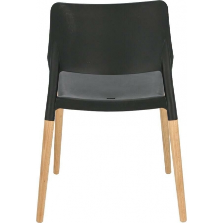 Cole black polypropylene chair Intesi