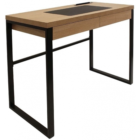 Dolem 100 black&amp;wood industrial desk Intesi