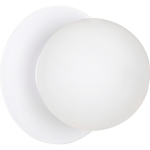 Minerva 15 white glass shade wall lamp Emibig