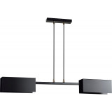 Stylowa Lampa wisząca industrialna Tolos II 86 czarna Emibig do salonu, kuchni i jadalni.