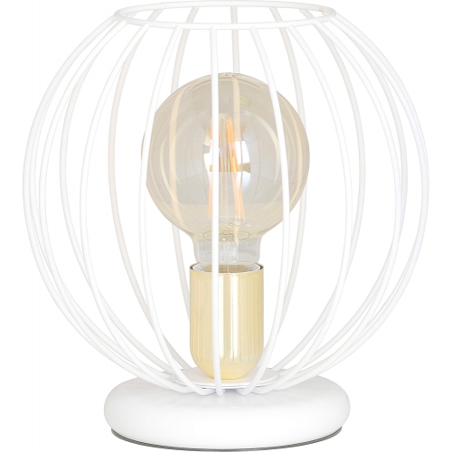 Albio white wire ball table lamp Emibig