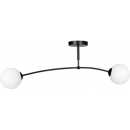 Pregos II 60 black&amp;white glass balls semi flush ceiling light Emibig