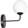Pregos black&amp;white glass wall lamp with arm Emibig