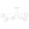Pregos VI 70 white glass balls semi flush ceiling light Emibig