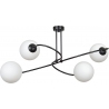 Selbi IV 74 black&amp;white glass balls semi flush ceiling light Emibig