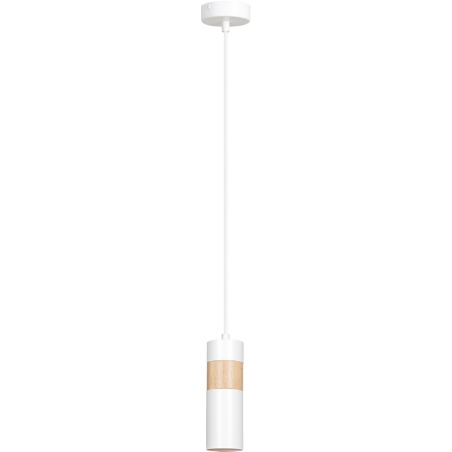 Akari 10 white scandinavian tube pendant lamp Emibig