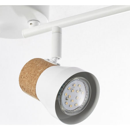Reflektor sufitowy 4 punktowy regulowany Moka biały Brilliant do kuchni, przedpokoju i sypialni.