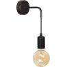 Multipo black "bulb" wall lamp Emibig