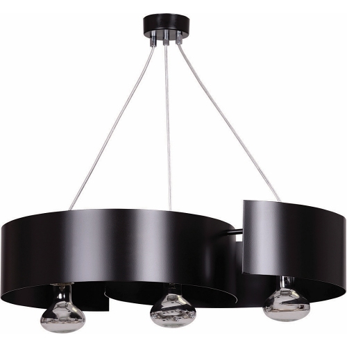 Vixon 60 black modern pendant lamp with 3 lights Emibig