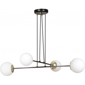 Ognis IV 75 black&amp;white glass balls pendant lamp Emibig