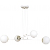 Ognis IV 75 white&amp;gold glass balls pendant lamp Emibig