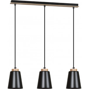 Bolero 66 black scandinavian triple pendant lamp Emibig