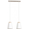 Bolero 40 white scandinavian pendant lamp with 2 lights Emibig