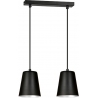 Skandynawska Lampa wisząca podwójna Milagro 40 czarno-biała Emibig do kuchni,  salonu i nad stół.