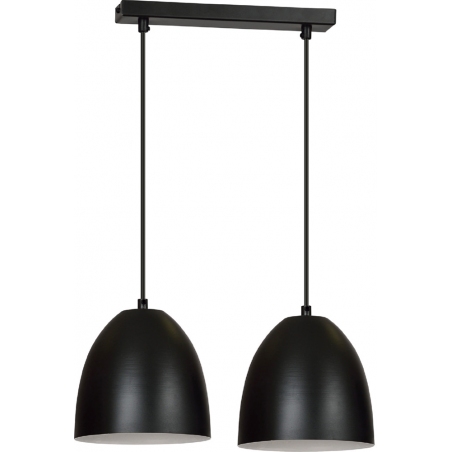 Lenox II 45 black&amp;white double pendant lamp Emibig