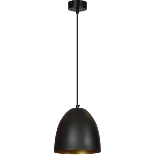 Skandynawska Lampa wisząca Lenox 20 czarno-złota Emibig do salonu i nad stół.