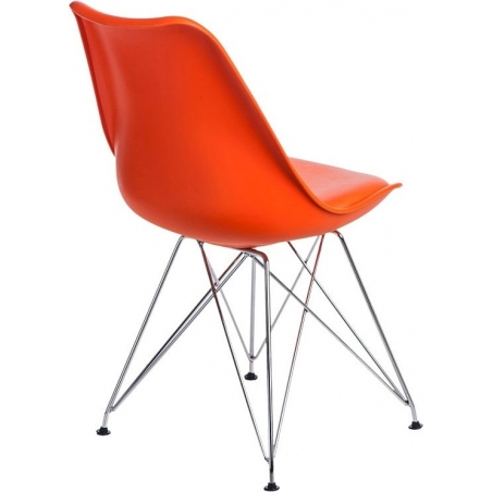 Norden DSR orange plastic cushion chair Intesi