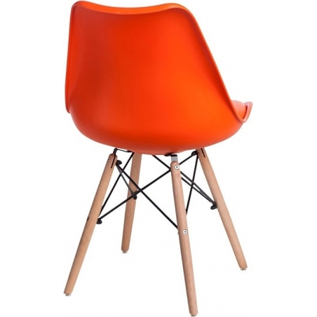 Norden DSW orange scandinavian cushion chair Intesi