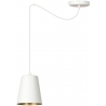 Skandynawska Lampa wisząca "pająk" regulowana Link 14 biało-złota Emibig do kuchni,  salonu i nad stół.