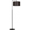 Trapo 50 black&amp;brown floor lamp with shade Emibig