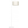 Skandynawska Lampa podłogowa z abażurem Trapo 50 biało-beżowa Emibig do salonu i sypialni.