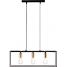 Arica 60 black&amp;brass industrial wire pendant lamp Brilliant