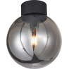 Astro 25 black&amp;smoke glass ball ceiling lamp Brilliant