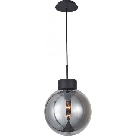 Astro 30 black&amp;smoke glass ball pendant lamp Brilliant