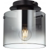 Beth 20 coffee&amp;smoke glass glass ceiling lamp Brilliant