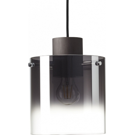 Beth 100 coffee&amp;smoke glass glass triple pendant lamp Brilliant