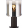 Beth brown&amp;smoke glass glass table lamp Brilliant