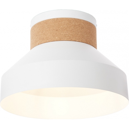 Moka white matt scandinavian round ceiling lamp Brilliant