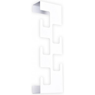 Zip white metal wall hook Intesi