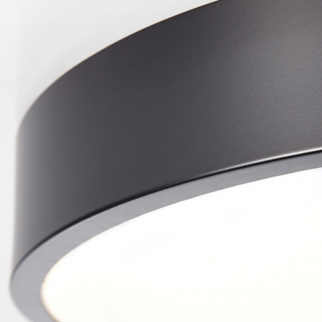 Minimalistyczny Plafon okrągły Slimline LED 33 Biało-Czarny Brilliant do kuchni i przedpokoju.