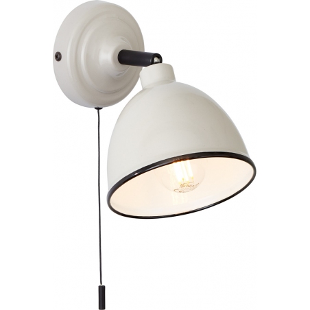 Telio taupe rustic wall lamp with switch Brilliant