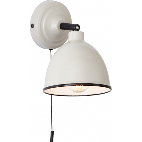 Telio taupe rustic wall lamp with switch Brilliant