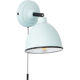 Telio blue rustic wall lamp with switch Brilliant
