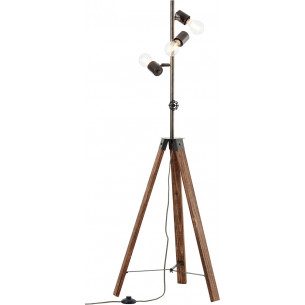 Woodhill antique&amp;black industrial tripod floor lamp Brilliant