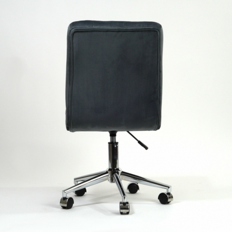 Stylowe Krzesło biurowe obrotowe Q-020 Velvet Szary Signal do komputera.