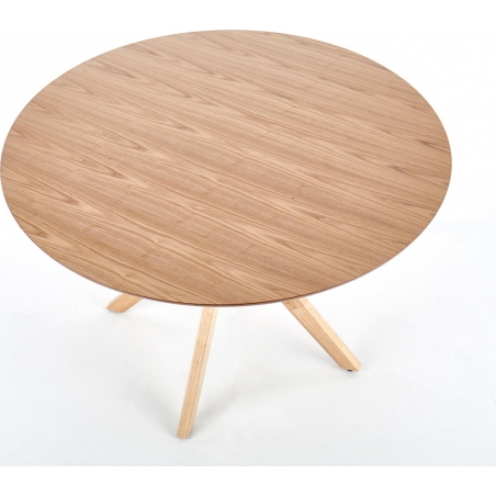 Nicolas 120 oak round dining table Halmar