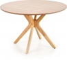 Nicolas 120 oak round dining table Halmar