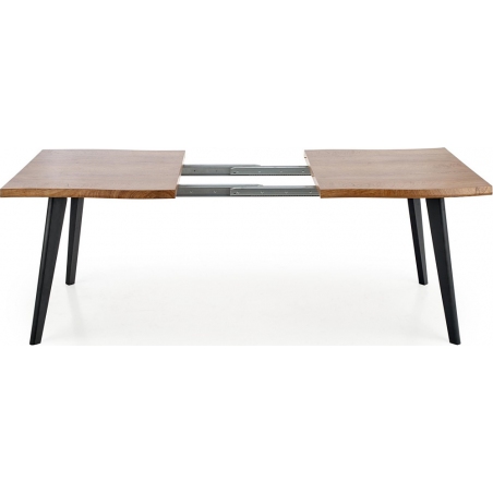 Dickson 150x90 oak&amp;black extending dinning table Halmar