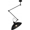 Melos 36 black semi flush ceiling light with adjustable arm Aldex